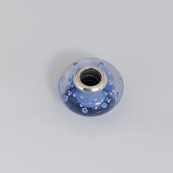 Pandora Ice Drops Blue Murano Glass Charm Bead with box - Picture 3 of 4